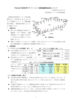 平成28年度秋季調査結果 - www3.pref.shimane.jp_島根県