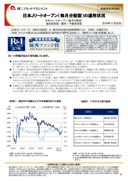 日本Jリートオープン（毎月分配型）の運用状況