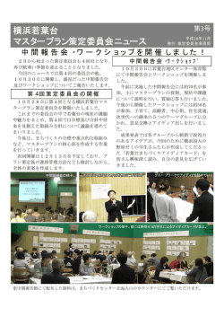 マスタープラン策定委員会ニュース 第3号(11月発行)