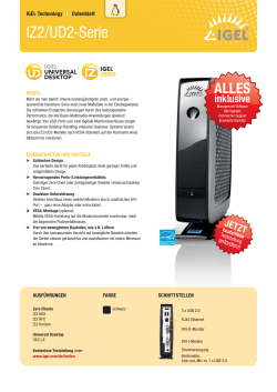 IZ2/UD2-Serie - Thin Client Software and Hardware