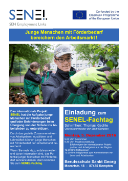 Einladung zum SENEL-Fachtag