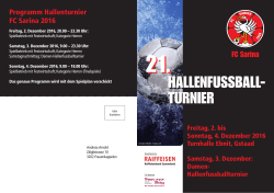 hallenfussball- turnier