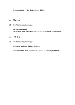 Donnerstag, 8. Dezember 2016