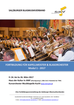 Ausschreibung - Salzburger Blasmusikverband