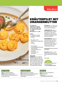 kräuterfilet mit orangenbutter