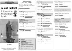 Gottesdienstordnung 10.12.2016 &ndash; 18.12.2016
