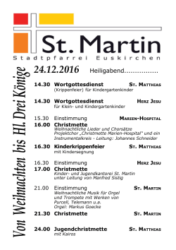 weiterlesen - Pfarrei St. Martin in Euskirchen