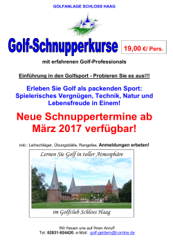 golfanlage schloss haag - Golfclub Schloss Haag e.V.