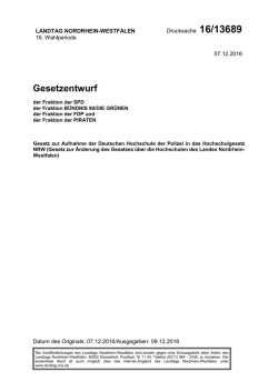 Drucksache 16/13689