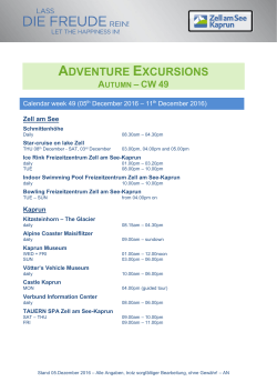adventure excursions - Zell am See