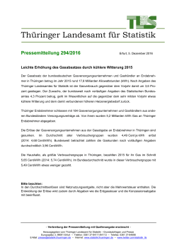 05.12.2016 - Thüringer Landesamt für Statistik