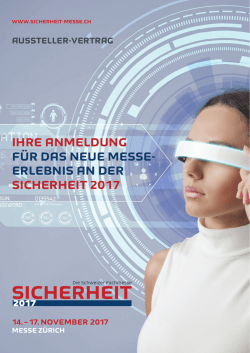 IHRE ANMELDUNG F&Uuml;R DAS NEUE MESSE