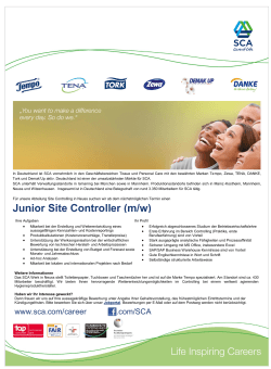 Junior Site Controller (m/w)