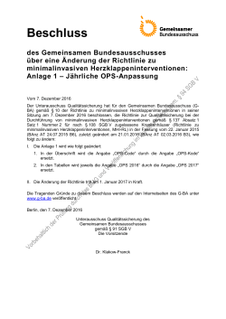 Beschlusstext (29,8 kB, PDF) - Gemeinsamer Bundesausschuss