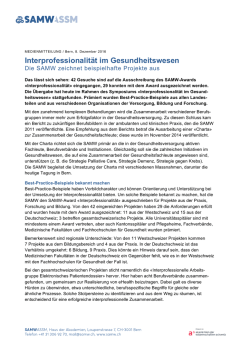 Interprofessionalit&auml;t im Gesundheitswesen