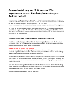 Impressionen von Andreas Herfurth