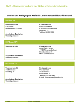 DVG - Deutscher Verband der Gebrauchshundsportvereine