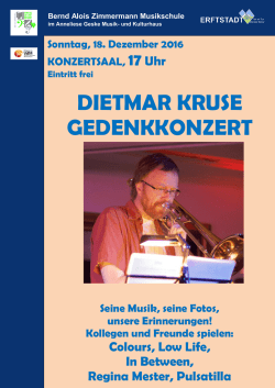 dietmar kruse gedenkkonzert