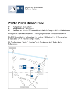 parken in bad mergentheim - IHK Heilbronn