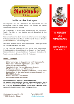 IM HERZEN DES KRAICHGAUS