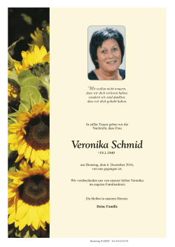 Veronika Schmid - Bestattung Haider