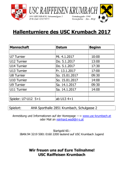 Termine Hallenturniere Krumbach ( | 459 KB)