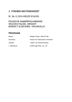 2. STREIBER MEISTERKONZERT DI. 06.12.2016