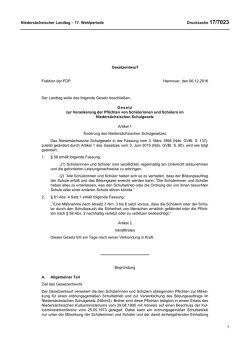 Drs. 17/7023 - Nieders&auml;chsischer Landtag
