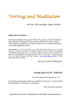 Infos - SARANA Dhamma-Treffpunkt Bad Pyrmont