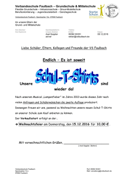Download: Elternschreiben Schul-T-Shirt