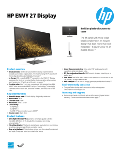 HP ENVY 27 Display