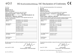 EG Konformitätserklärung / EC Declaration of Conformity - eQ-3
