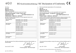 EG Konformit&auml;tserkl&auml;rung / EC Declaration of Conformity - eQ-3