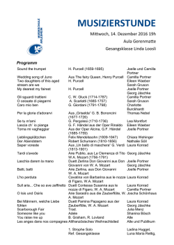 musizierstunde - Musikschule Arlesheim