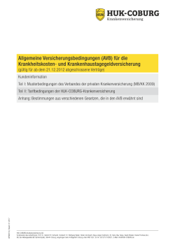 AVB f№r die Krankheitskosten