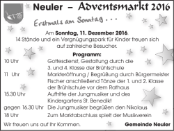 Neuler – Adventsmarkt 2016