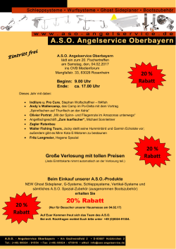 ASO Hausmesse 2017 - A.S.O. Angelservice