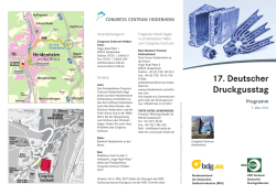 17. Deutscher Druckgusstag