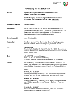 Meldeschluss - Bezirksregierung Münster