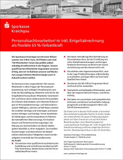 in inkl. Entgeltabrechnung als flexible 65 %