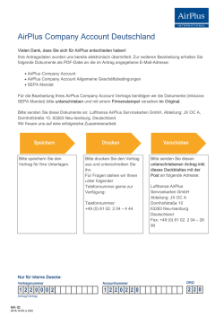 AirPlus Company Account Deutschland