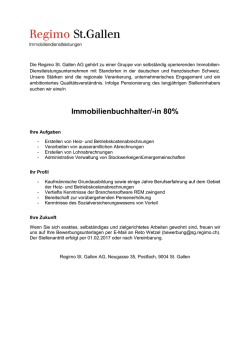 Immobilienbuchhalter/-in 80%