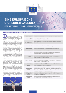 eine europ&auml;ische sicherheitsagenda
