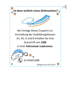 Ist denn wirklich schon Weihnachten? Bei Vorlage dieses Coupons