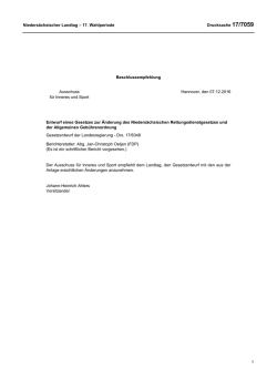 Drs. 17/7059 - Nieders&auml;chsischer Landtag