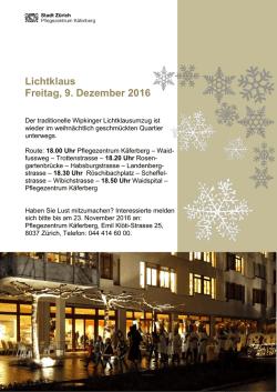 Lichtklaus Freitag, 9. Dezember 2016