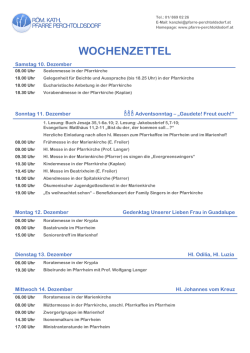 wochenzettel - Pfarre Perchtoldsdorf