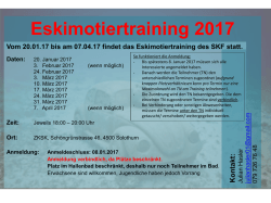 Eskimotiertraining 2017 - Solothurner Kajakfahrer