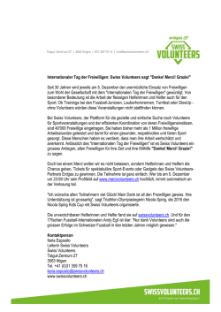 Internationaler Tag der Freiwilligen