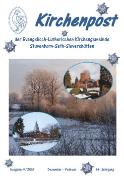 der Evangelisch-Lutherischen Kirchengemeinde Stuvenborn